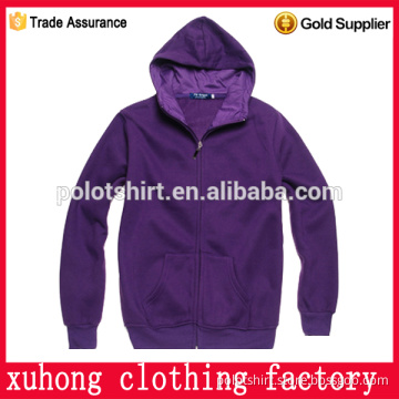 Outer sport wear simple style loose no pattern colorful full zipper sweatshirt